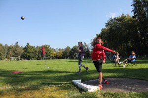 Cristiano Kaiser beim Kugelstoßen 